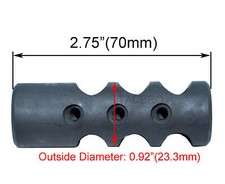 223/556 All Steel Competion 1/2x28 TPI Muzzle Brake with Crush Washer