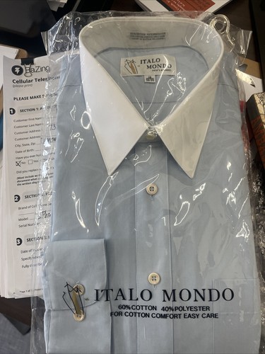 Vintage Italo Mondo Shirt 16 Mens 