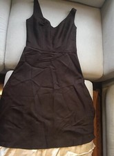 Ann Taylor Brown Silk Dress 2 Small 