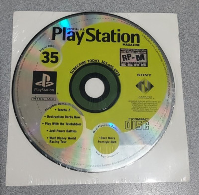 PS1: Sealed - Official Sony Playstation U.S. Magazine Demo Disc #35 August 2000