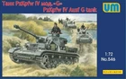 Tank Panzer IV Ausf G, plastic model kit scale 1/72 Unimodel 546