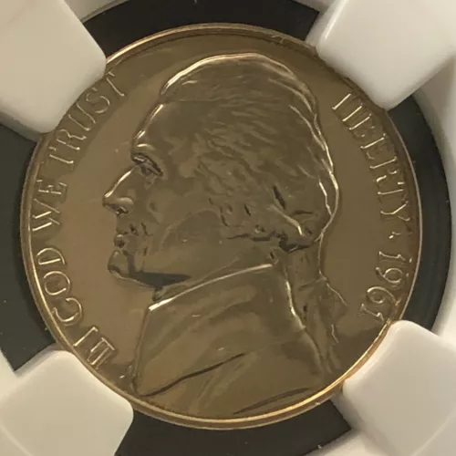 1961 5C Proof Jefferson Nickel NGC PF67       3512464-096
