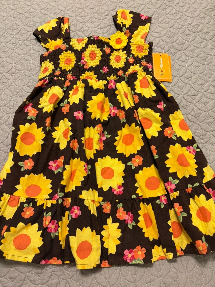 NUEVO CON ETIQUETAS Gymboree Niñas Talla 5 GIRASOL SONRISAS Lote de 4 Piezas Botas de Vestido Cartera Pelo Elástico Foto 2 de 4