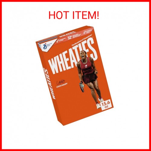Wheaties Breakfast Cereal, Breakfast of Champions 100% Whole Wheat Flakes 15.6oz - 第 1/2 張圖片