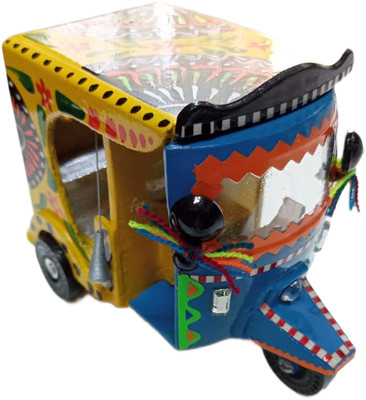 LKW Kunst Rikscha/Pakistanisch Handbemalt Tuk Tuk/Homedecor/Mehrfarbig/10cmX9cm