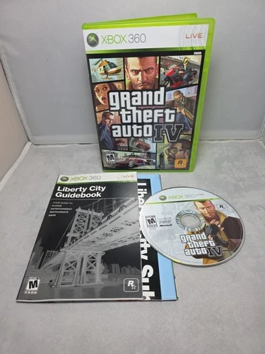 Grand Theft Auto IV GTA 4 Xbox 360 Complete Map Poster Tested Authentic Mint