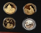 World War II Victory Proof Medallions 5 24K Gold Plated x7 Bradford Exchange Box — photo 7