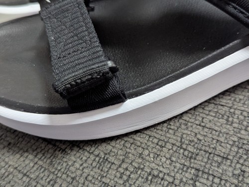 Nike Womens Vista Comfort Fashion Sandals Black/White DJ6608-001 Size 10 - Picture 8 of 13