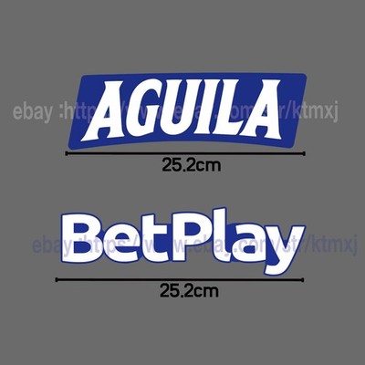 Colombia National Team Training Sponsor Patch AGUILA BetPlay Iron On Set