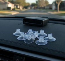 Radar Detector Suction Cups, 10 Pcs, Clear, Cobra Escort Beltronics Mount