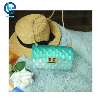 Women Girls Gradient Transparent Fashion Candy Jelly Crossbody Bag Women Handbag