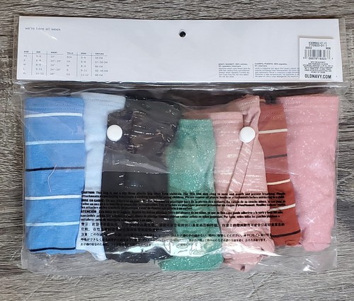 Old Navy Size M Hipster Underwear 7-Pack for Girls New with Tags - Picture 2 of 4