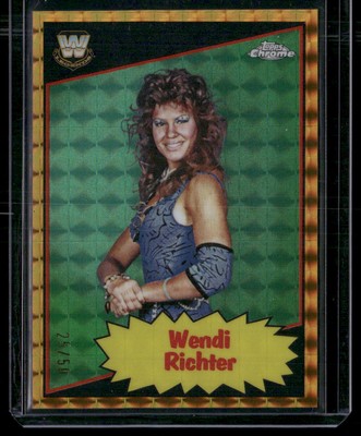 2025 Topps Chrome WWE Wendi Richter 1985 Legends Gold Refractor #/50