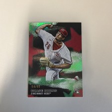 2026 Topps Series 1 Stars of MLB Chase Burns Green Foil RC #SMLB-27 /99 Reds
