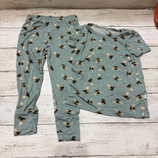 Posh Peanut Spring Bee 2 Piece Neutral Bamboo Pajama set 18/24 Mo