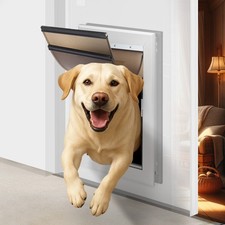 iPetba XL Dog Door for Door - Aluminum, Lockable for Safety, Easy in  Out