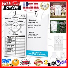 Dry Erase Coaches Clipboard Double-Sided Dry Erase White Board