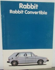 1981 Volkswagen Rabbit Convertible Sales Brochure 1981 Volkswagen Rabbit Convertible Sales Brochure