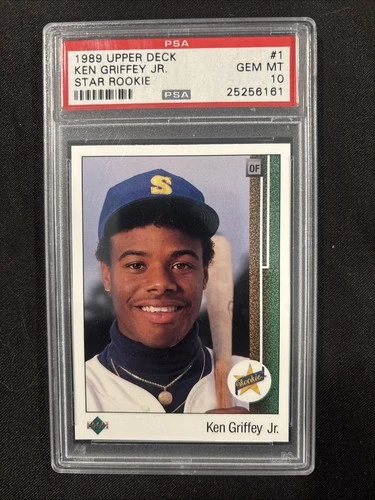 1989 Upper Deck KEN GRIFFEY JR. #1 Star Rookie RC PSA 10 GEM MINT Iconic Card