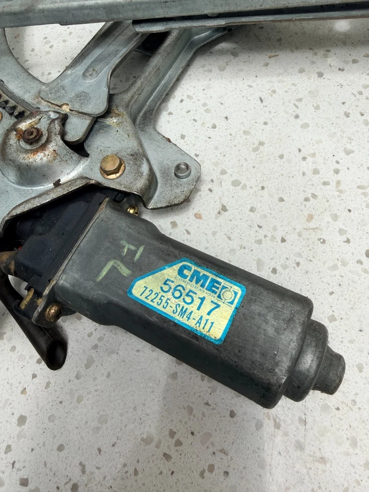 1990-1993 Honda Accord  Front Drivers Lh Door Regulator w/motor — 第 2/4 张图片