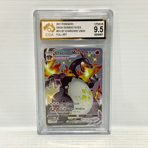 PSA CGA 9.5 Charizard VMAX SV107/SV122 - Shining Fates - Graded Pokemon Card