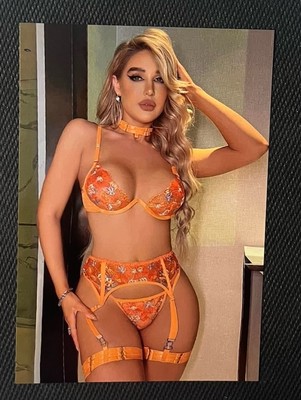 Photo Hot Sexy Beautiful Buxom Woman In Lingerie Showing Cleavage 4x6  Picture