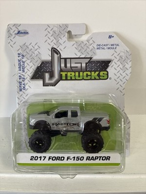 JADA JUST TRUCKS 2017 FORD F-150 RAPTOR PICKUP Wave 18 DieCast 1:64 4X4 Silver 