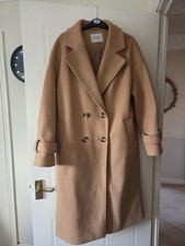 Tan Women's Coat Longline Size 12