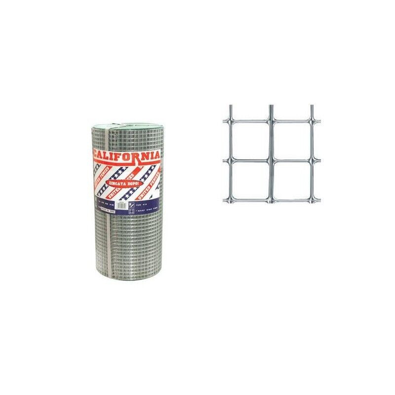 Rete per Pollai e Conigli California 12x25 H80 Zincata a Caldo