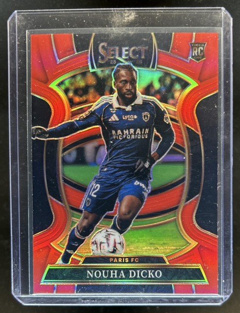 2025-26 Panini Select Ligue 1 Nouha Dicko Terrace RC Red Rookie #/55