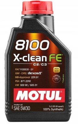 MOTUL 8100 X-CLEAN FE 5W30 - 1L