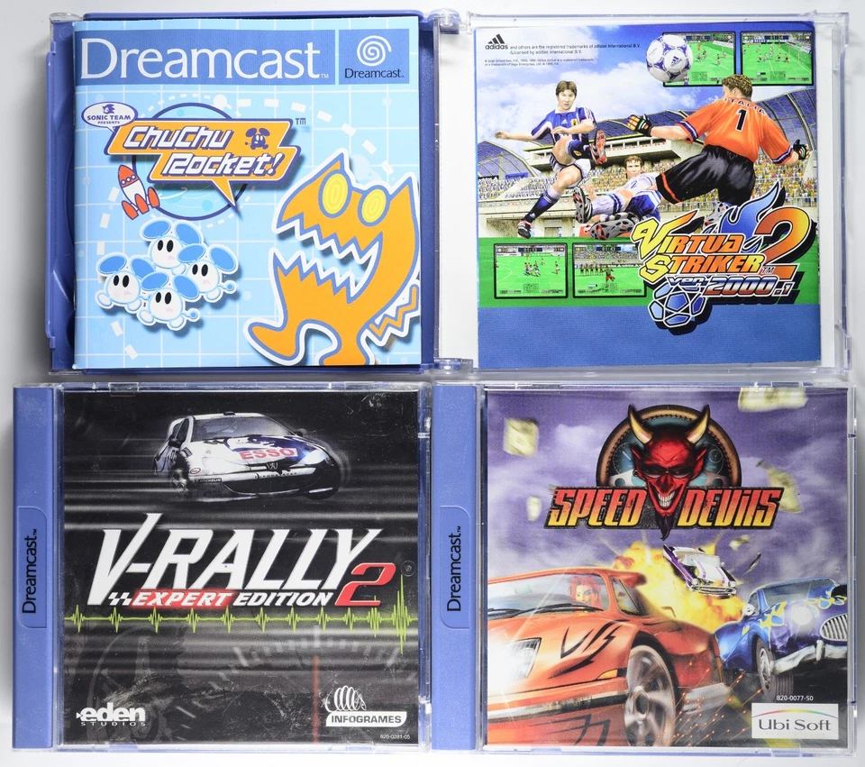 ChuChu Rocket! Dreamcast PAL CIB SEGA + V-Rally 2 Expert Edition + Speed Devils - Image 2 of 4