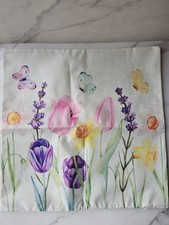 Tulips Pillow Covers Spring Seasonal Decorations for Home 19 X 19 set of 2