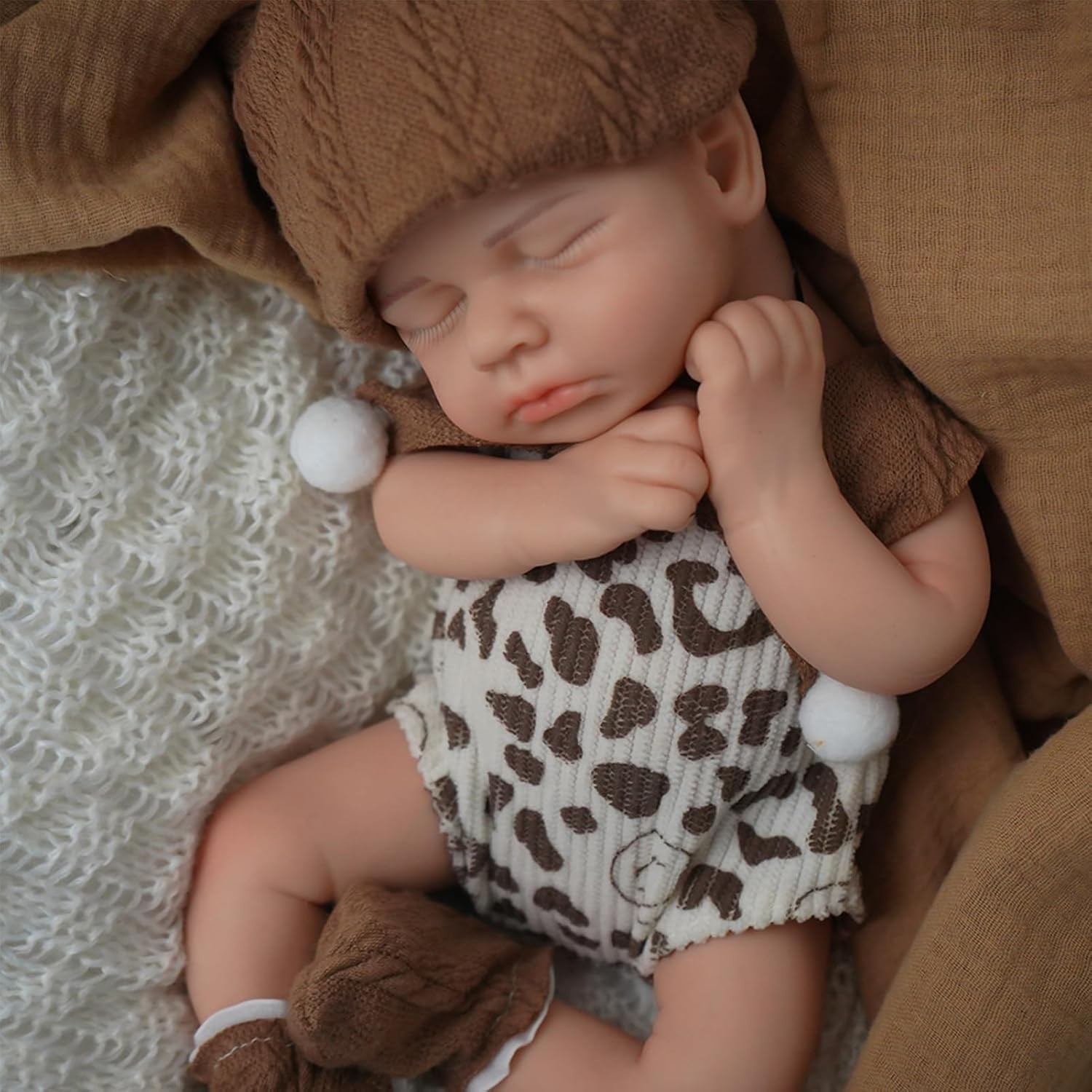 - 12-inch Full Silicone Newborn, Real Life Baby Dolls
