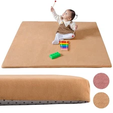 Primica Padded Play Mat for Baby - Large Soft Foam Floor Sandstone 