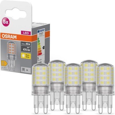 OSRAM Star PIN LED-Lampe für G9-Sockel klares Glas Warmweiß (2700K) sofort voll