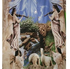 Christian Men's XXL Shirt Amazing Grace Jesus Lamb Clouds Graphic Tee Church