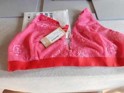 Lemonade Dolls Bralette dark pink 44B-D BNWT 