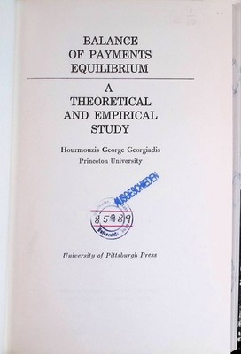 Balance of Payments Equilibrium: A Theoretical and Empirical Study Georgiadis, H