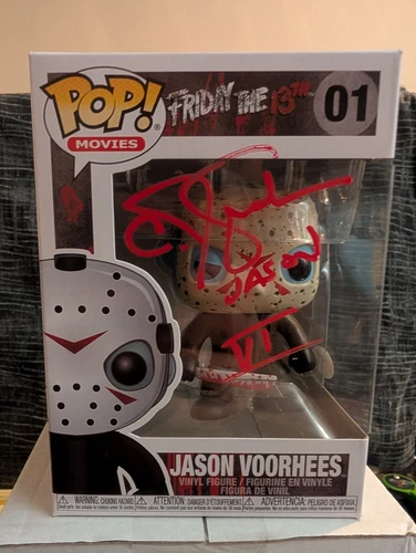 Funko Pop Friday The 13th 01 Jason Voorhees Autographed By CJ Graham JSA Auth