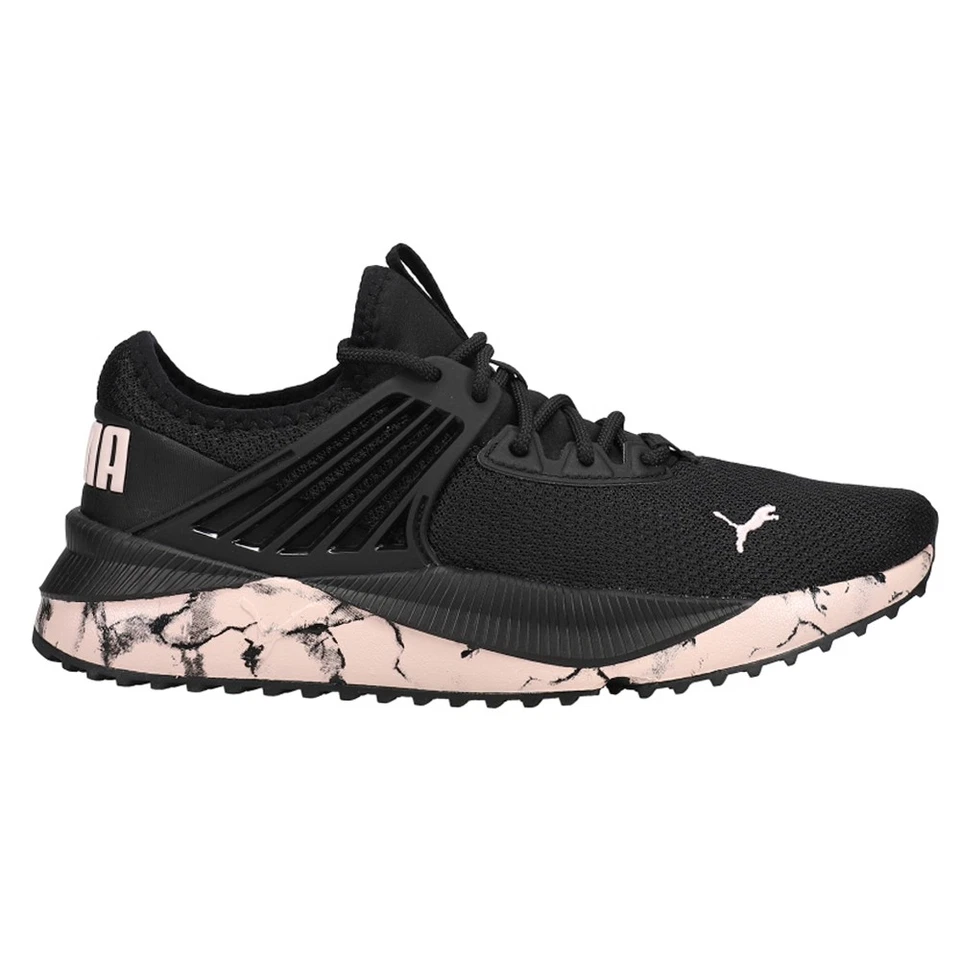 PUMA Pacer Future Marble Lace Up  Womens Black Sneakers Casual Shoes 38682003