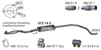MittelschalldäMpfer Ernst 012140 FüR Opel S07 Corsa L08 L68