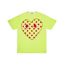 COMME DES GARCONS PLAY Polka Dot Heart T-Shirt - Green