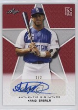 2019 Leaf Perfect Game All-American Classic Paper Red 1/2 Mario Zabala Auto 0v2f