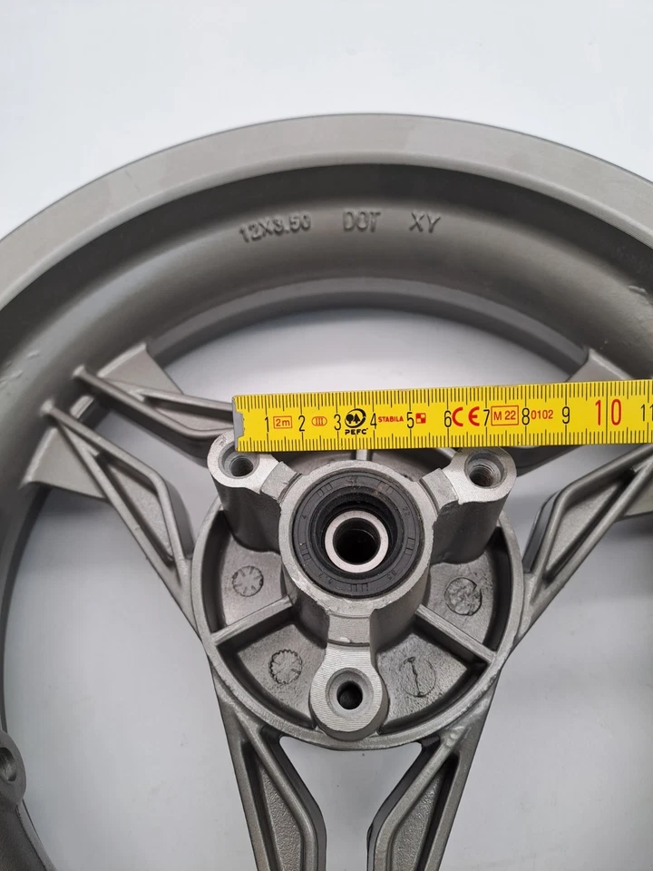 Sachs Roller SX1 50cc bis 2012 Vorderrad Felge grau 12x 3.50 P402550500101680 - Bild 4 von 4