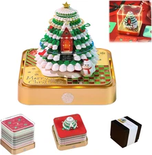 3D Calendar 2026, Desk Time Piece Calendar 2026,Tear-Away 3D Paper Art Notepad W