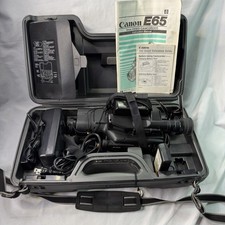 Canon Canovision 8 E65 8mm Camcorder Bundle HC-60 Case Manual PARTS/REPAIR