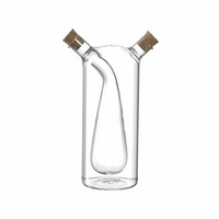 Leonardo Essig & ÖL Flasche 2In1 Cucina, Dosierflasche, Spender, Klar, 18.5 Cm