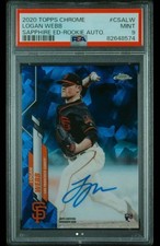 2020 Topps Chrome Logan Webb auto PSA9