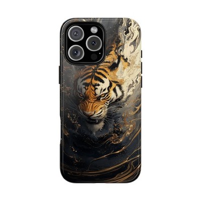 Phone Ink - iPhone | Galaxy | Pixel Case - Tiger Chinese Liquid Gold
